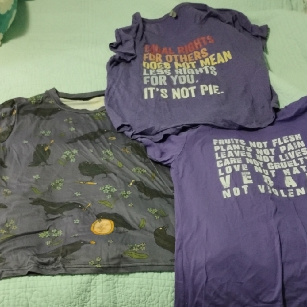 Three Fabulous Purple T Shirts